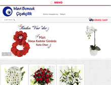 Tablet Screenshot of canmaviboncukcicek.com